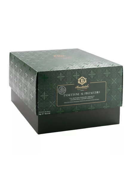 Brontedolci Panettone Pistacchio 1 kg (with Pistacchio spread 190gin box)