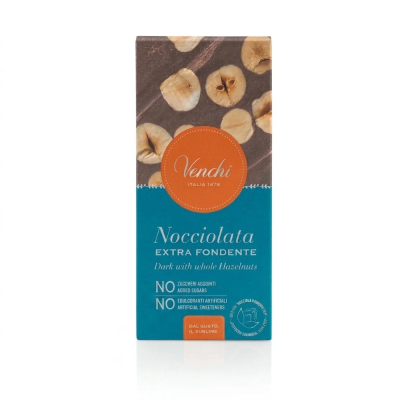 No Added Sugar Extra Dark Bar 75% with Hazelnuts 2