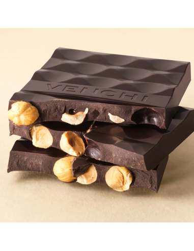 No Added Sugar Extra Dark Bar 75% with Hazelnuts