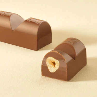 Milk Chocolate Hazelnut Ingot Bulk 2