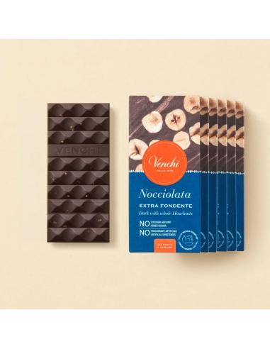 NO Added Sugar Extra Dark Hazelnut Bar Set of 6