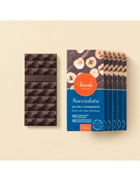 NO Added Sugar Extra Dark Hazelnut Bar Set of 6