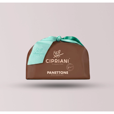 Cipriani Panettone with Chocolate Chips, Hand-Wrapped - 750g