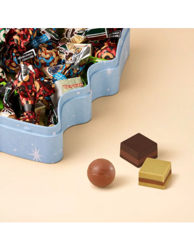 Venchi Christmas Tree-Shaped Tin with Assorted Chocolates 223g