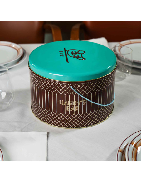 Panettone Cipriani with Chocolate Chips in Metal Tin
