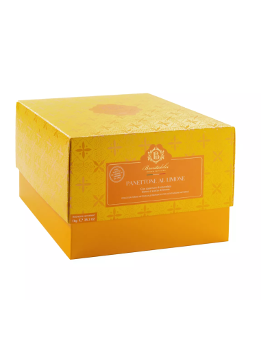 Brontedolci Panettone Lemon 1kg (with lemon spread 190g in box)